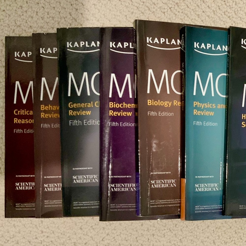 MCAT Kaplan complete book set (9 total)